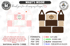 S'mores Station Box with Handle Laser Cut | S'mores Basket Product Image 3