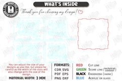 Acrylic Napkin Holders Laser Cut Bundle | Modern Kitchen SVG Product Image 21