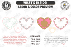 Heart Shaped Candle Holders Laser Cut Bundle|Valentine SVG Product Image 11