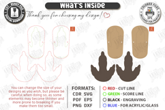Childrens Feet Stilts Laser Cut | Footprint SVG | Kids Laser Product Image 3