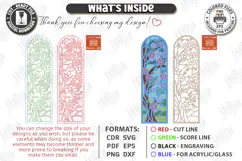 Stained Glass Bookmark Laser Cut | Faux Stained Glass Window Product Image 3