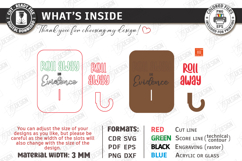 Pet Hair Roller Holder Laser Cut | Pet Accessory Organizer Product Image 3