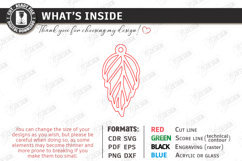 Flower Bag Tag Laser Cut | Macrame Keychain SVG | Boho Charm Product Image 3