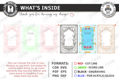 Stained Glass Wedding Welcome Sign Laser Cut | Floral Design Product Image 3