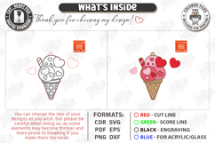 Valentine's Paintable Ornament Laser Cut | Coloring Craft Product Image 3