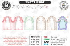 Stained Glass Wedding Welcome Sign Laser Cut | Floral Design Product Image 2