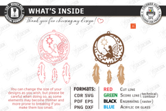 Wooden Dream Catcher Laser Cut | Boho | Wall Hanging Decor Product Image 3