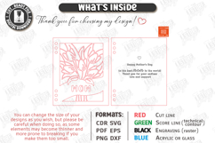 Mother's Day Greeting Card Laser Cut | 3D Floral Card Laser Product Image 3