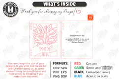 Mother's Day Greeting Card Laser Cut | 3D Floral Card Laser Product Image 3