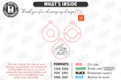 Beer Bottle Opener Keychains Laser Cut Bundle | Father's Day Product Image 11