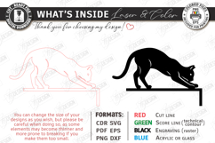 Cat Door Corner Laser Cut| Wall Decor|Home Decor |Black Cat Product Image 2