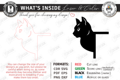 Cat Door Corners Laser Cut Bundle|Wall Decor SVG|Home Decor Product Image 3