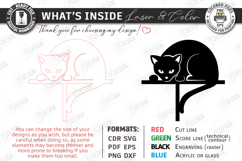 Cat Door Corner Laser Cut| Wall Decor|Home Decor |Black Cat Product Image 2