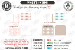 Pregnancy Countdown Milestone Board Laser Cut|Counting Weeks Product Image 3