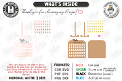 Pregnancy Countdown Milestone Board Laser Cut|Counting Weeks Product Image 3