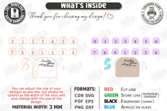 Pregnancy Countdown Milestone Board Laser Cut|Counting Weeks Product Image 2