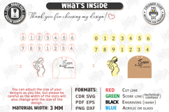 Pregnancy Countdown Milestone Board Laser Cut|Counting Weeks Product Image 3