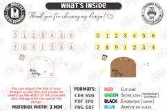 Pregnancy Countdown Milestone Board Laser Cut|Counting Weeks Product Image 3