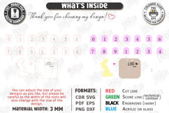 Pregnancy Countdown Milestone Board Laser Cut|Counting Weeks Product Image 3