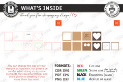 Wedding Ring Box Laser Cut | Jewelry Box | Wedding Day SVG Product Image 3