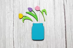 Tulips Laser Cut, Flowers Laser Cut, Gift For Mom Laser Cut Product Image 2