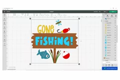 Gone Fishing SVG, Summer Laser Cut, Fathers Day Laser,Cricut Product Image 2