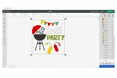 Grill party SVG, Summer laser cut, Summer cricut SVG, Product Image 2