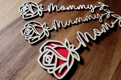 Mom Laser Cut, Laser SVG, Mother's day SVG, Product Image 2