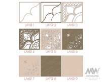 Floral inspired mandala SVG file for laser cut wall hanging decoration