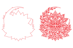 Laser Cut Layered Lotus Decor Product Image 2