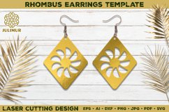 Laser Cutting Rhombus Earrings Bundle Template Product Image 15