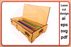 Laser cut Incense box SVG template digital download Product Image 1