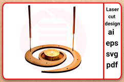Laser cut Incense holder Glowforge svg Laser cutting files Product Image 1