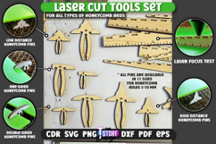 Laser Cut Tools Set | Honeycomb Bed Pins | Antiflashback Pin Product Image 12