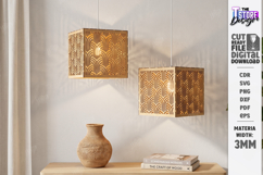 Wooden Pendant Light Shade Laser Cut | Home Decor | Pattern Product Image 2
