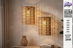 Wooden Pendant Light Shade Laser Cut | Home Decor | Pattern Product Image 1