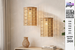 Wooden Pendant Light Shade Laser Cut | Home Decor | Pattern Product Image 2