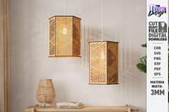 Wooden Pendant Light Shade Laser Cut | Home Decor | Pattern Product Image 2