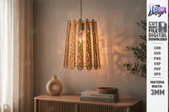 Wooden Pendant Light Shade Laser Cut | Home Decor | Pattern Product Image 1