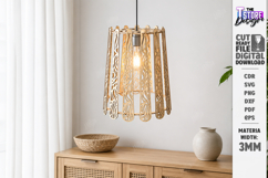 Wooden Pendant Light Shade Laser Cut | Home Decor | Pattern Product Image 4