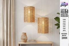 Wooden Pendant Light Shade Laser Cut | Home Decor | Pattern Product Image 4