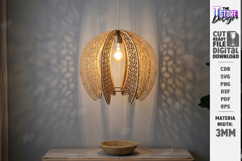 Wooden Pendant Light Shade Laser Cut | Home Decor | Pattern Product Image 1