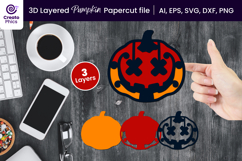 laser cutting-paper cutting-pumpkin svg-pumpkin layered papercut-pumpkin shape-decorative