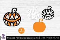 laser cutting-paper cutting-pumpkin svg-pumpkin layered papercut-pumpkin shape-decorative