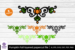 laser cutting-paper cutting-pumpkin svg-pumpkin layered papercut-pumpkin shape-decorative