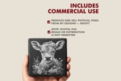 Easter Animals - Laser Engraving PNG Bundle for Coasters Product Image 5