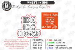 Sarcastic Keychain Laser Cut | Snarky Keyring | Funny SVG Product Image 3