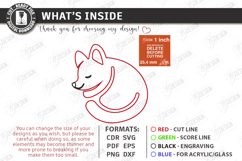 Cute Sleeping Animal Corner Bookmark Laser Cut | Mouse SVG Product Image 3