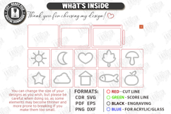 Sensory Sand Trays Writing Laser Cut Bundle | Montessori SVG Product Image 6