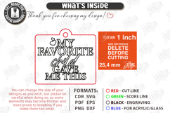 Sarcastic Keychain Laser Cut | Snarky Keyring | Funny SVG Product Image 3